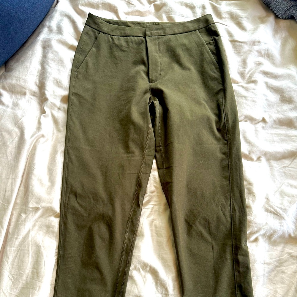 Lululemon Stretch Trousers Olive